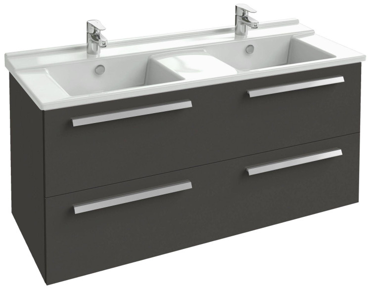 Мебель 117 см для раковины-столешницы, серый антрацит Jacob Delafon STRUKTURA EB1279-N14