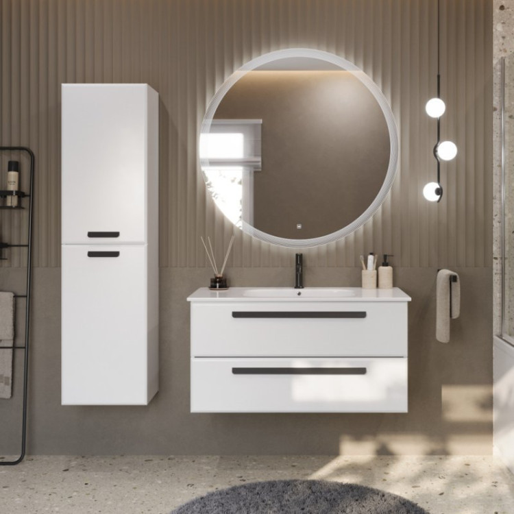 База под раковину подвесная с двумя выкатными ящиками, 1170x450x500 Cezares ECO-CER-1200-2C-SO-BL