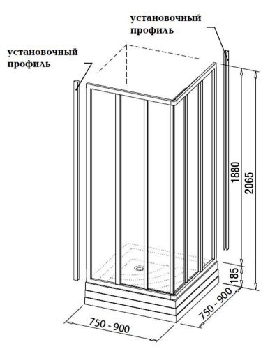 Дверь для душевого уголка Ravak Supernova ASRV3-90