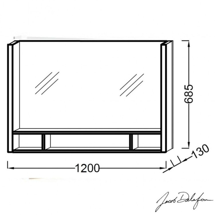 Зеркало Jacob Delafon Terrace 120