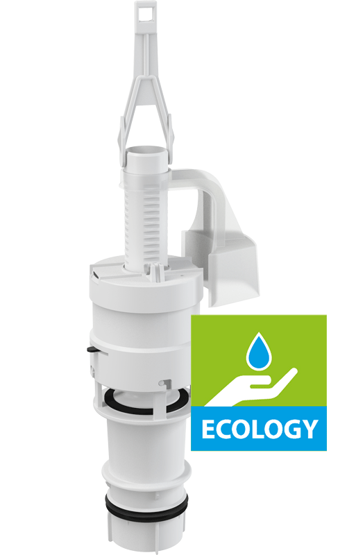 Сливной механизм ECOLOGY для скрытых систем инсталляции Alcadrain A06E