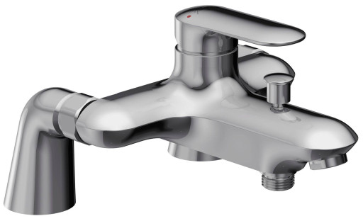 Однорычажный смеситель для ванны/душа, устанавливаемый на деку Jacob Delafon KUMIN E99461-CP