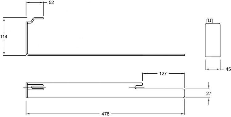 Правосторонний полотенцедержатель Jacob Delafon TERRACEE4905-CP