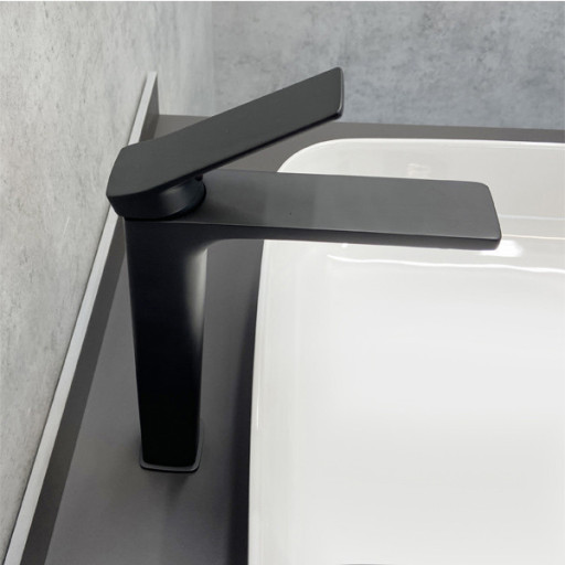 COMFORTY. Смеситель для раковины, картридж 35 мм, черный матовый, FC071B-CMT