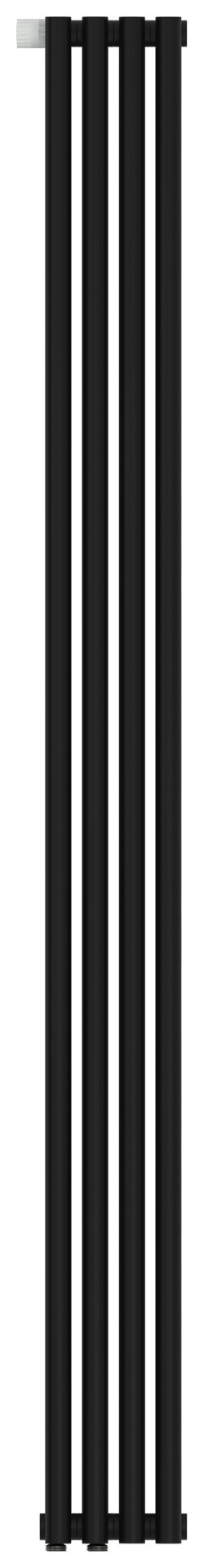 Отопительный радиатор Сунержа Эстет-1 EU50 левый 1800х180 4 секции Матовый чёрный