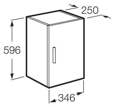 Подвесной шкаф Roca Debba 35