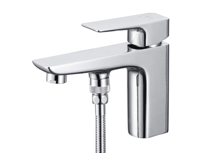 Смеситель врезной на борт ванны на 1 отв. Aquatek AQ1044CR ВЕГА