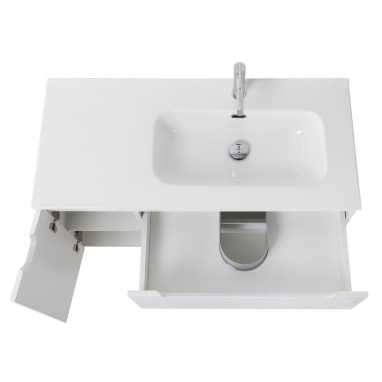 Керамическая раковина, чаша справа 1210x460x175 BelBagno BB1200ETL-R