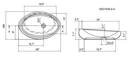 Раковина Scarabeo Moai 71 R 8602