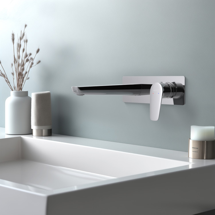 Смеситель для раковины настенный (внешняя и скрытая часть) Aquatek AQ1113CR БЕТТА