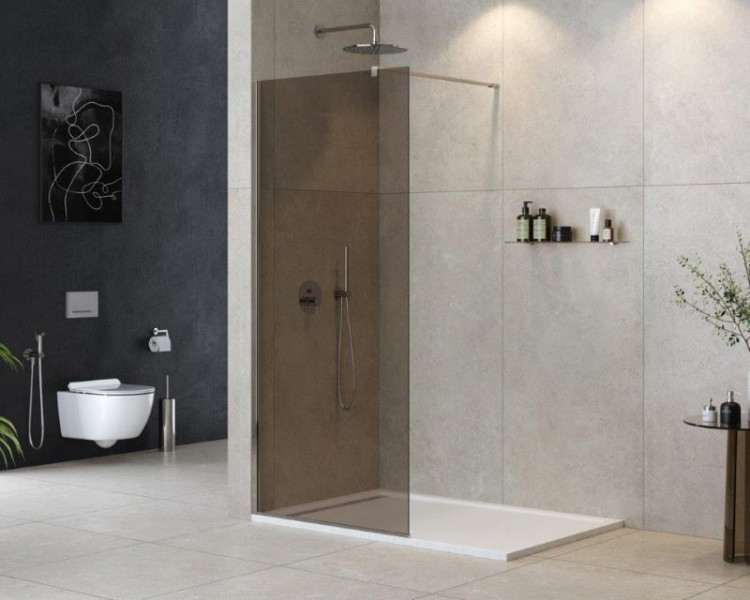 Душевая перегородка LIBERTA-L-1 Кронштейн 120 см Cezares LIBERTA-L-1-80-120-GR-NERO