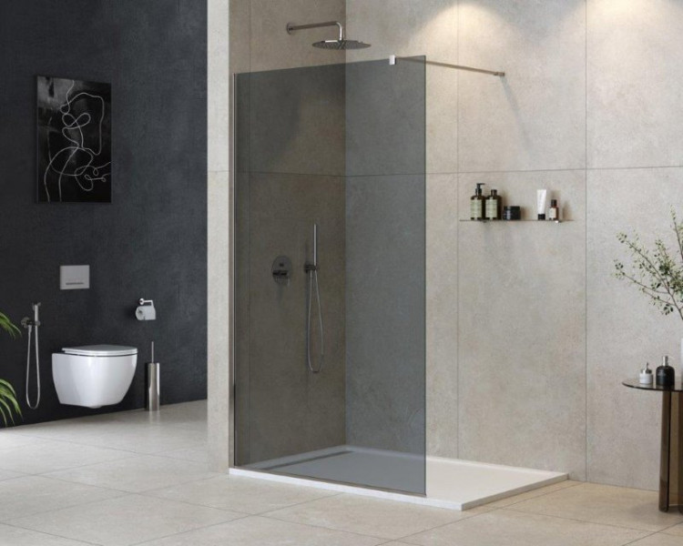 Душевая перегородка LIBERTA-L-1 Кронштейн 120 см Cezares LIBERTA-L-1-80-120-GR-NERO