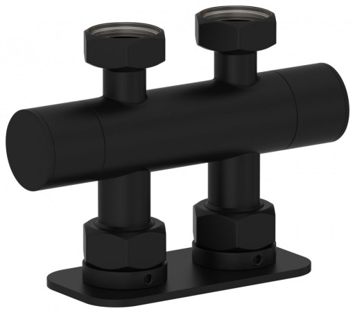 Вентиль 2х3/4&quot; Сунержа прямой скрытый-скрытый EU50 Матовый чёрный