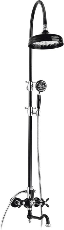 Душевая стойка со смесителем для ванны, верхним и ручным душем Cezares NOSTALGIA-CVD-02-M