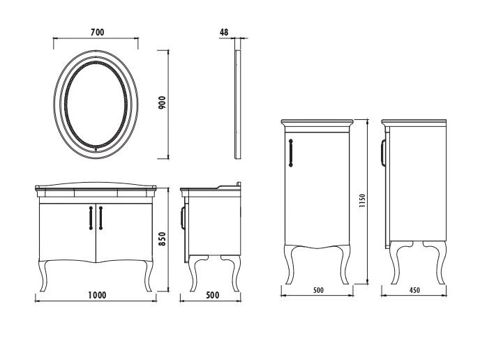 ANTIK Шкаф (115см)