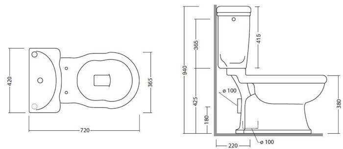Унитаз TW Bristol TWBR50bi