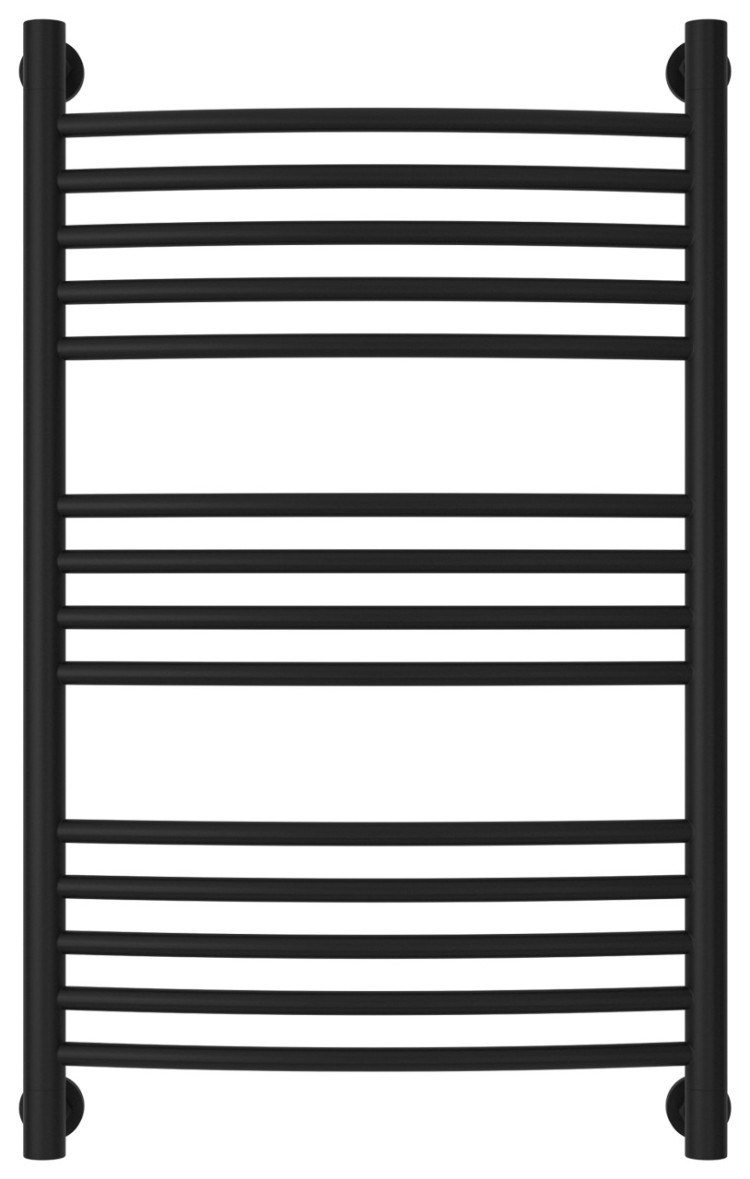 Полотенцесушитель водяной Сунержа Богема+ выгнутая 800х500 Матовый чёрный
