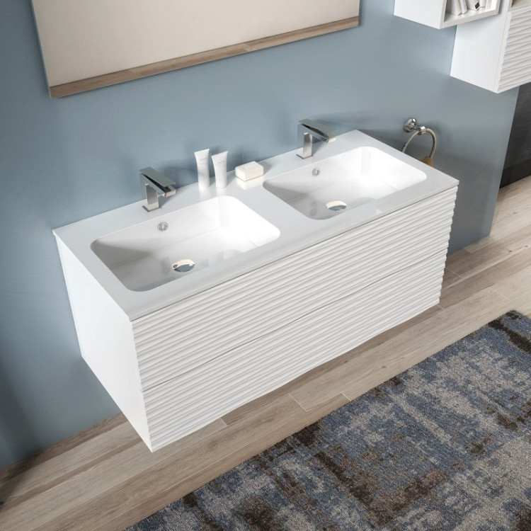 Раковина из искусственного мрамора с одной чашей, 120,5x51,5x12,5 Cezares LVM120.1