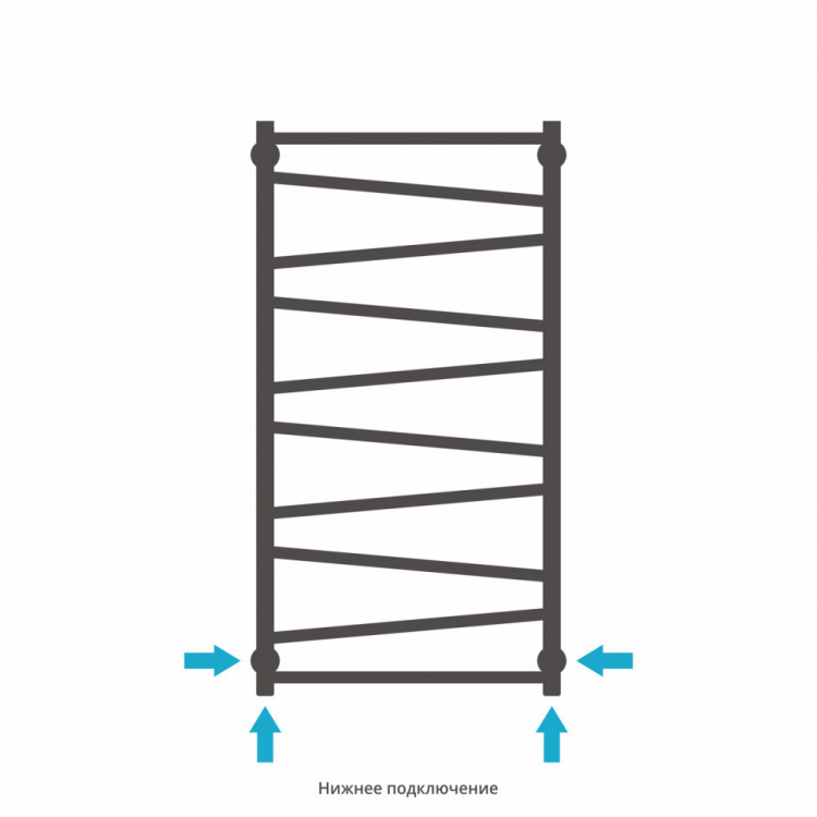 Полотенцесушитель водяной Сунержа Сирокко 1000х500 Матовое золото