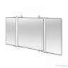 Трёхстворчатое зеркало 1143x30x600 mm, НИКЕЛЬ
