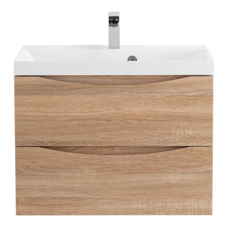База под раковину подвесная с двумя выкатными ящиками, 700x450x150 BelBagno MARINO-700-2C-SO-BL-P