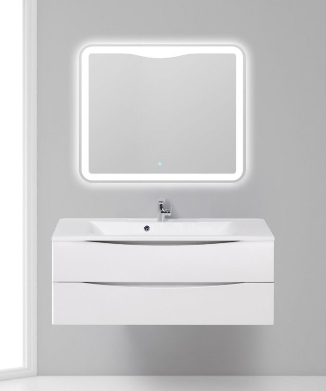 База под раковину подвесная с двумя выкатными ящиками, 1200x450x500 BelBagno MARINO-1200-2C-SO-RN-P