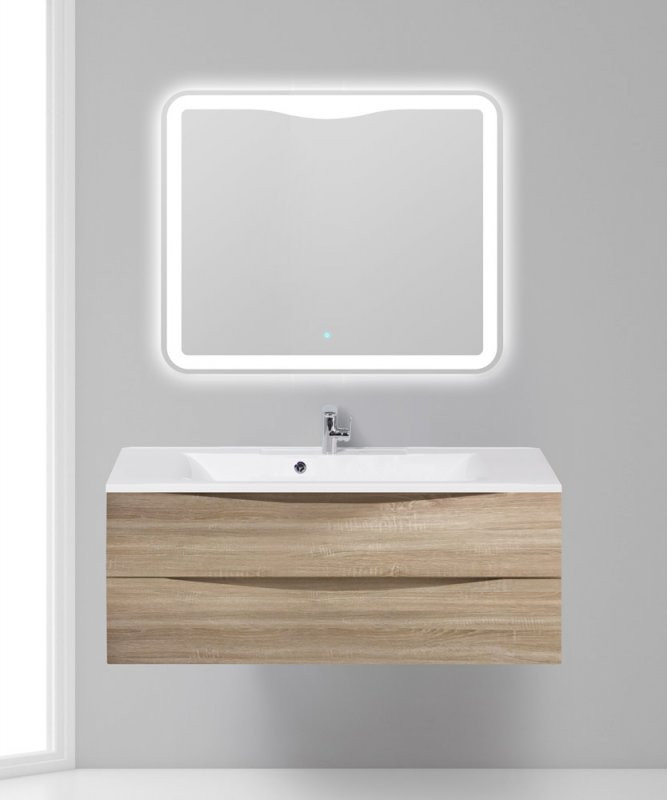 База под раковину подвесная с двумя выкатными ящиками, 1200x450x500 BelBagno MARINO-1200-2C-SO-RN-P