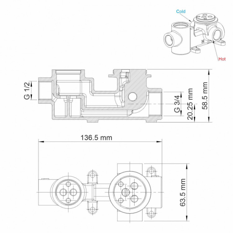 WasserKRAFT Alme 1541 Смеситель для ванндуша