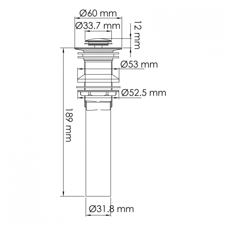 WasserKRAFT A253 Донный клапан