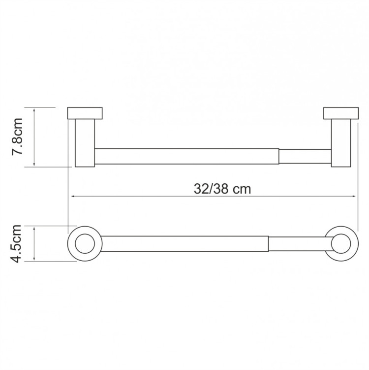 WasserKRAFT Donau K-9491 (ранее К-9422D) Держатель бумажных полотенец