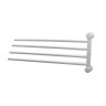 WasserKRAFT K-1034WHITE Держатель полотенец четверной