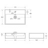 Раковина керамическая накладная BelBagno BB1340