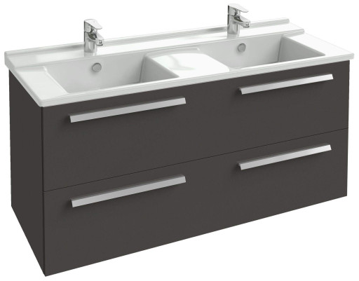 Мебель 117 см для раковины-столешницы, белый блестящий Jacob Delafon STRUKTURA EB1279-N18