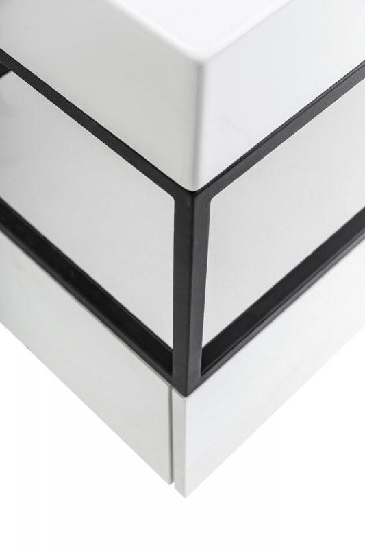 Одноярусный подвесной стальной сварной каркас под раковину, 80х46х30 Cezares CADRO-80/46/30-1C-SO-MET-ST