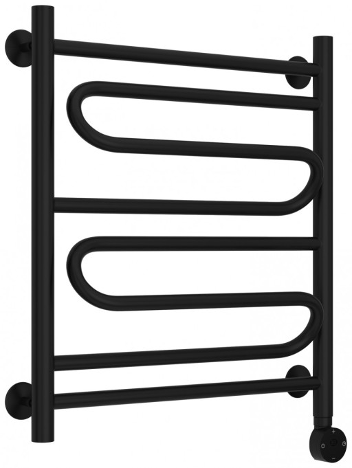 Полотенцесушитель электрический Стилье Формат 22 600х500 правый Матовый чёрный