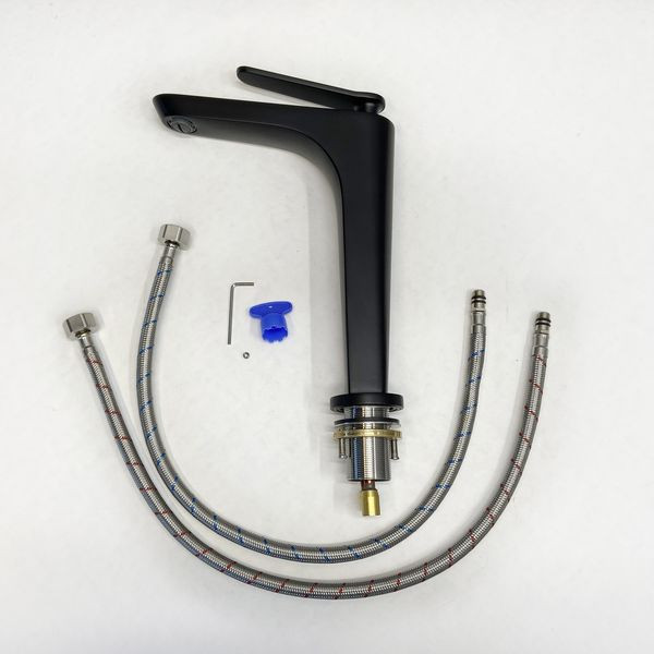 COMFORTY. Смеситель для раковины, картридж 35 мм, черный матовый, FC088B-CMT