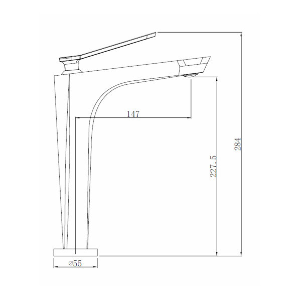 COMFORTY. Смеситель для раковины, картридж 35 мм, черный матовый, FC088B-CMT