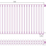 Отопительный радиатор Сунержа Эстет-11 EU50 500х1080 24 секции Шампань