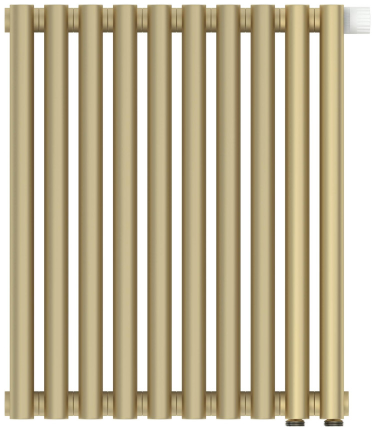 Отопительный радиатор Сунержа Эстет-11 EU50 500х450 10 секций Матовая шампань