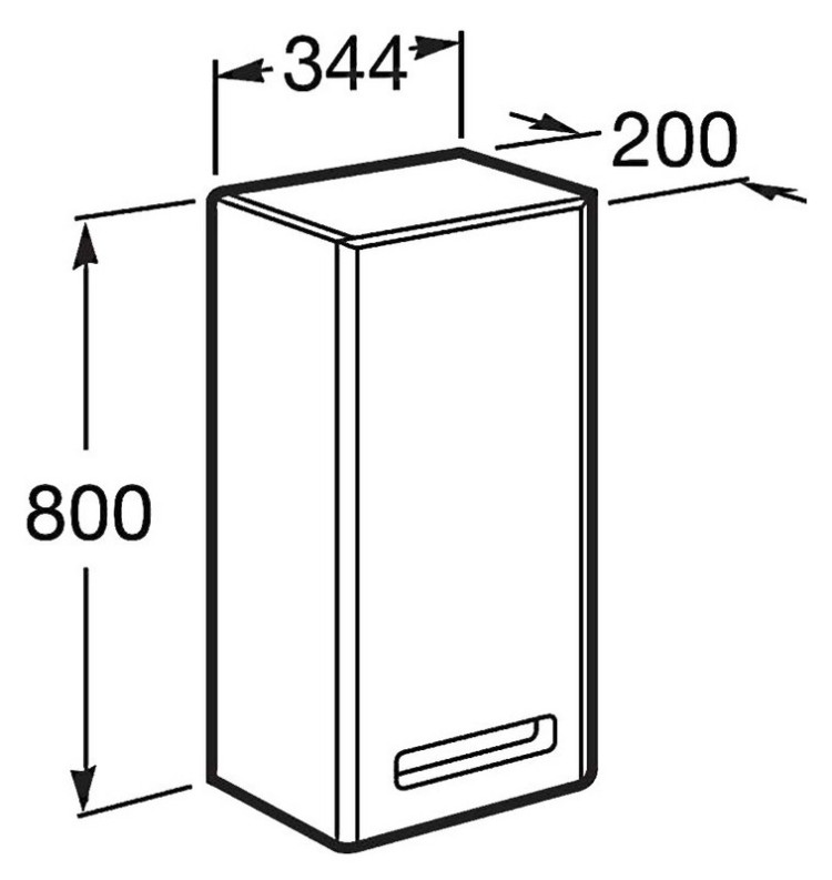 Подвесной шкаф Roca The Gap 35 L