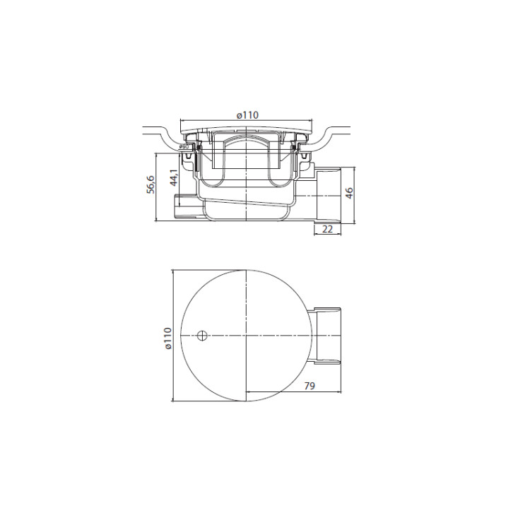 Сифон для душевого поддона Aquatek ST-0000088