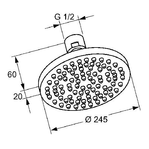 Верхний душ Kludi A-Qa 6651105-00