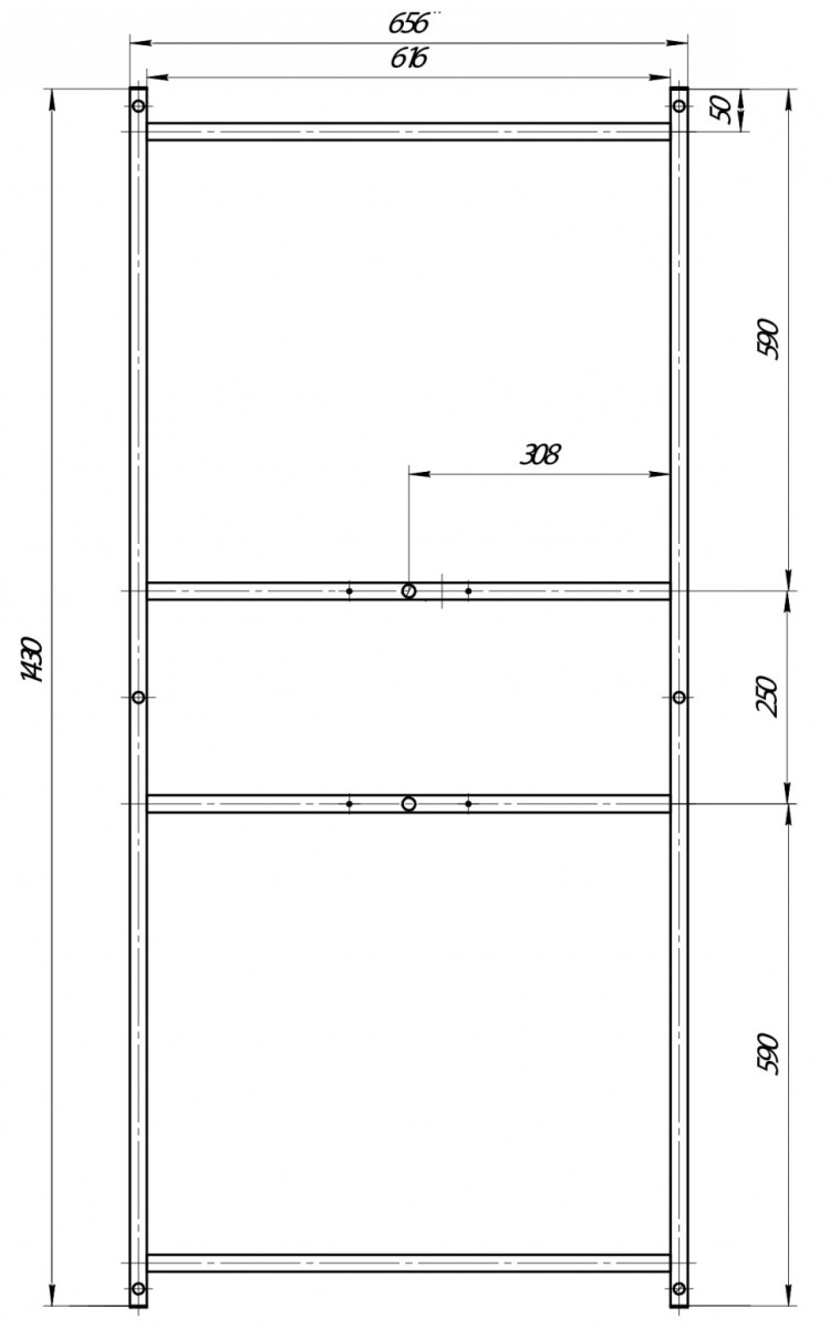 Рама сварная 1Marka ПУ 150*70