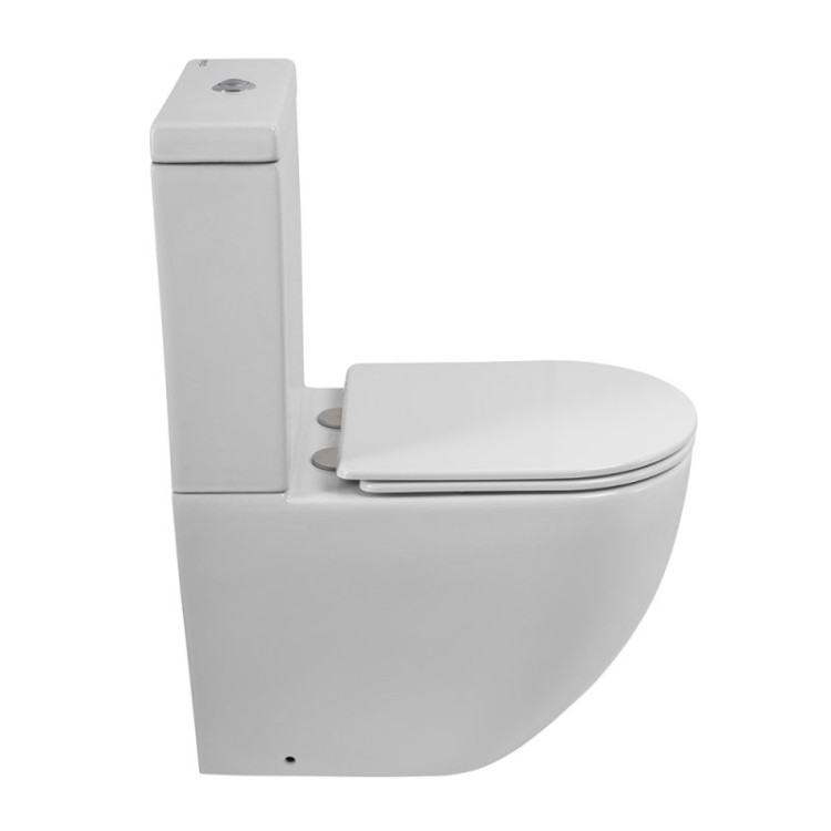 Сиденье дюропласт, soft close, металлическое крепление Cezares CZR-GN-SC