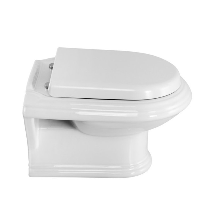 Сиденье дюропласт, soft close, металлическое крепление Cezares CZR-GN-SC