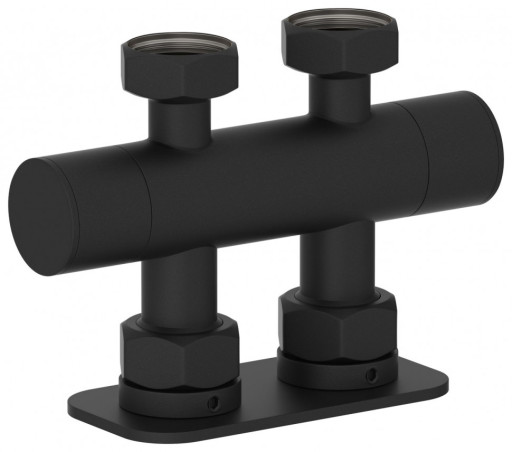 Вентиль 2х3/4&quot; Сунержа прямой скрытый-скрытый EU50 Тёмный титан муар