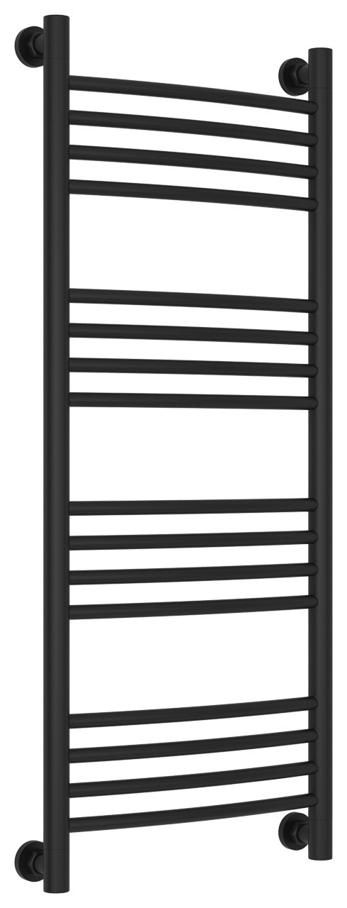 Полотенцесушитель водяной Сунержа Богема+ выгнутая 1000х400 Матовый чёрный