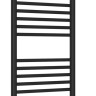 Полотенцесушитель водяной Сунержа Богема с полкой+ 1200х400 Матовый чёрный