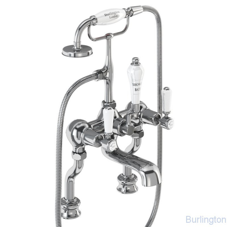 Cмеситель для ванны с ручным душем, Regent, набортный [KER15]