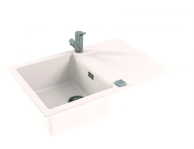 Мойка ALVEUS GRANITAL CADIT 20 ARCTIC - G11 790 X 500 1X в комплекте с сифоном 1132823,